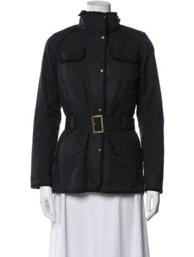 Pre-owned Barbour Utility Jacket In Gray