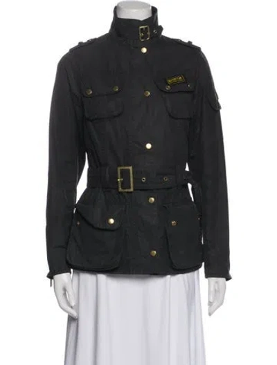Pre-owned Barbour Utility Jacket In Gray