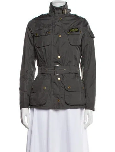 Pre-owned Barbour Utility Jacket In Gray
