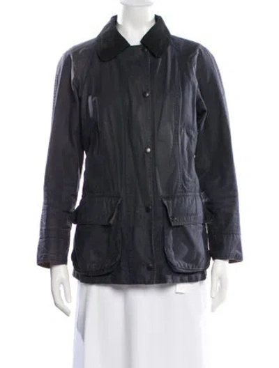 Pre-owned Barbour Utility Jacket In Gray