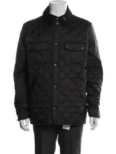 Pre-owned Barbour Utility Jacket In Gray