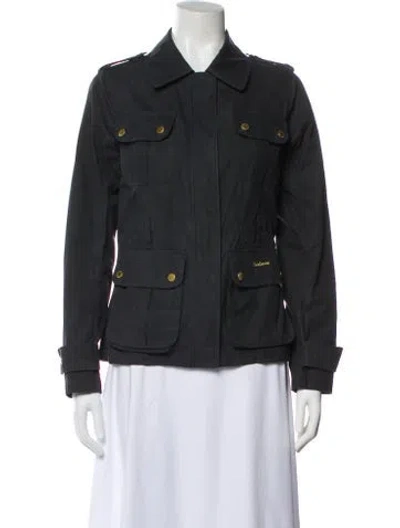 Pre-owned Barbour Utility Jacket In Gray