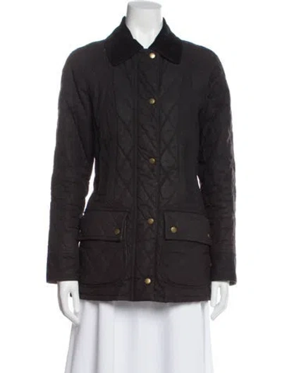 Pre-owned Barbour Utility Jacket In Gray