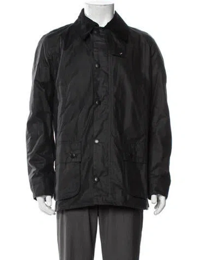 Pre-owned Barbour Utility Jacket In Gray