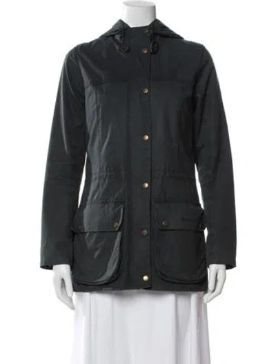 Pre-owned Barbour Utility Jacket In Gray