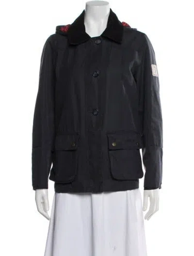 Pre-owned Barbour Utility Jacket In Gray