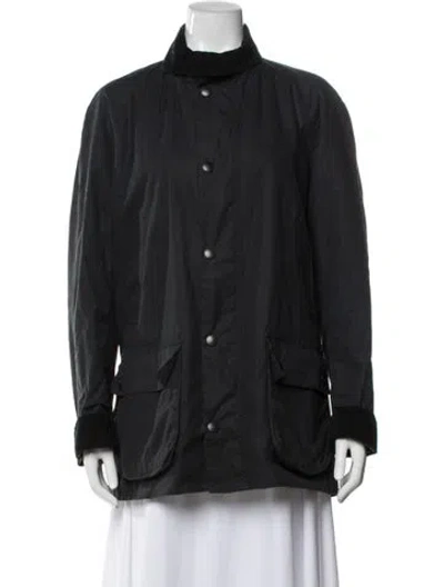 Pre-owned Barbour Utility Jacket In Gray