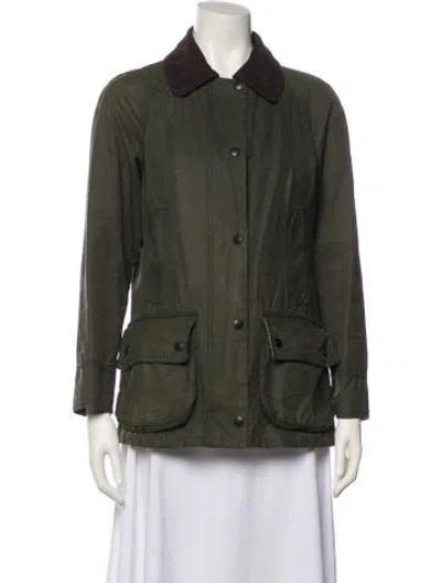 Pre-owned Barbour Utility Jacket In Green
