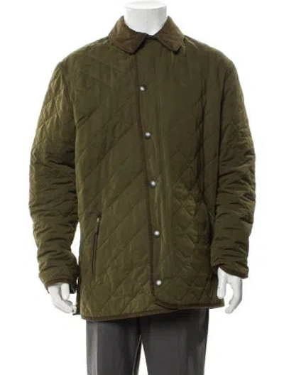 Pre-owned Barbour Utility Jacket In Green