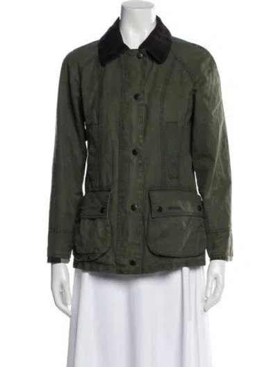 Pre-owned Barbour Utility Jacket In Green
