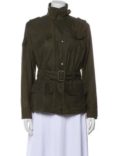 Pre-owned Barbour Utility Jacket In Green