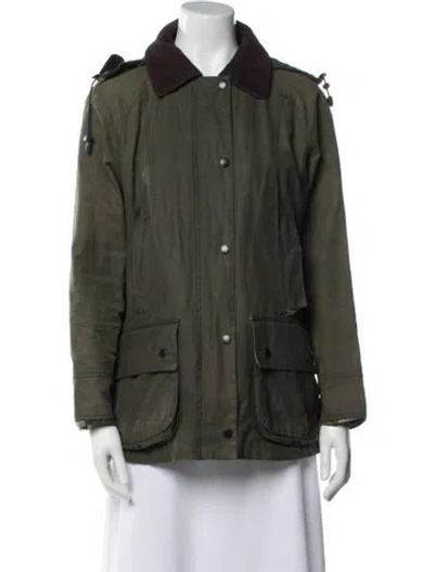 Pre-owned Barbour Utility Jacket In Green