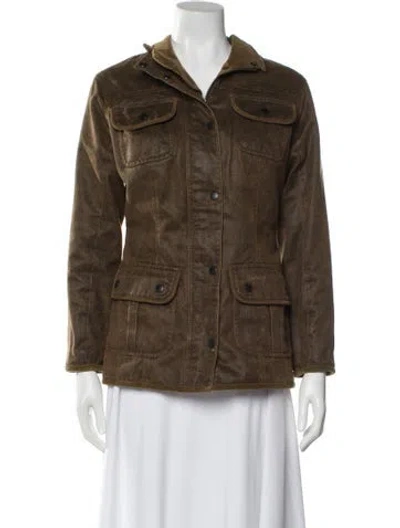 Pre-owned Barbour Utility Jacket In Green