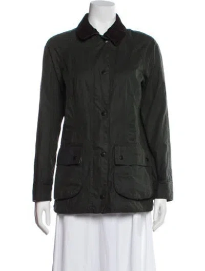 Pre-owned Barbour Utility Jacket In Green