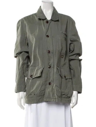 Pre-owned Barbour Utility Jacket In Green