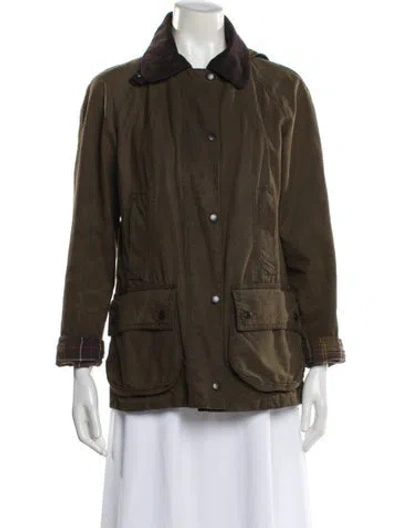 Pre-owned Barbour Utility Jacket In Green