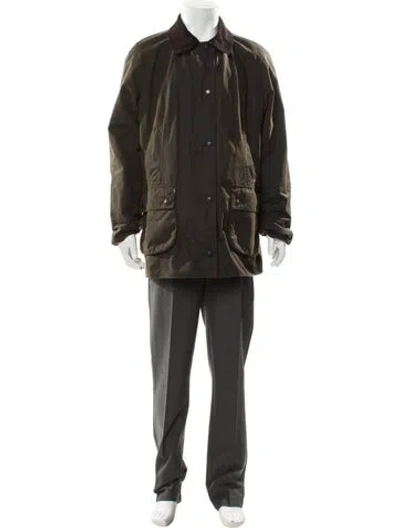 Pre-owned Barbour Utility Jacket In Green