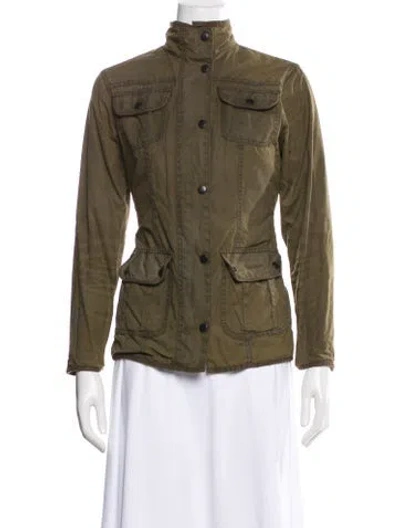 Pre-owned Barbour Utility Jacket In Green