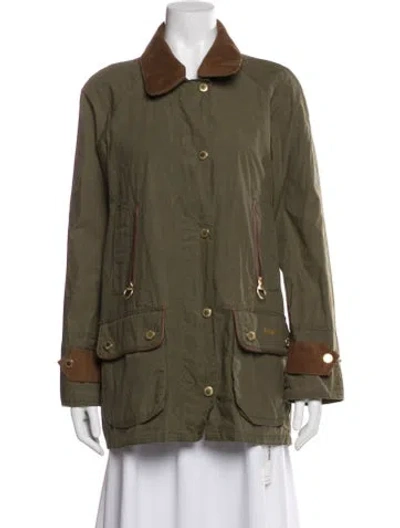 Pre-owned Barbour Utility Jacket In Green