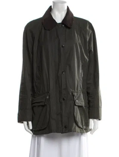 Pre-owned Barbour Utility Jacket In Green