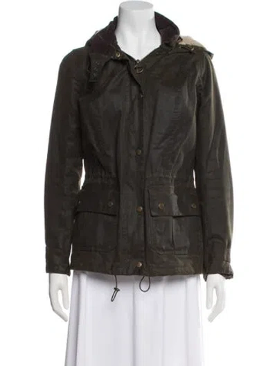 Pre-owned Barbour Utility Jacket In Green