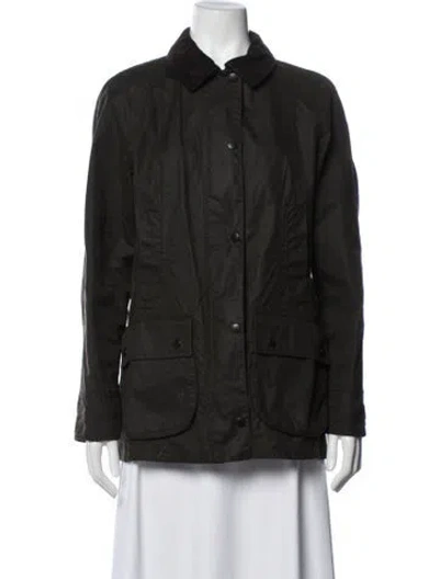 Pre-owned Barbour Utility Jacket In Green