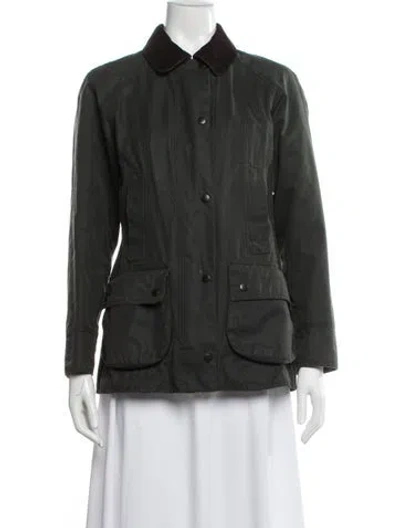 Pre-owned Barbour Utility Jacket In Green