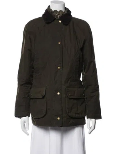 Pre-owned Barbour Utility Jacket In Green