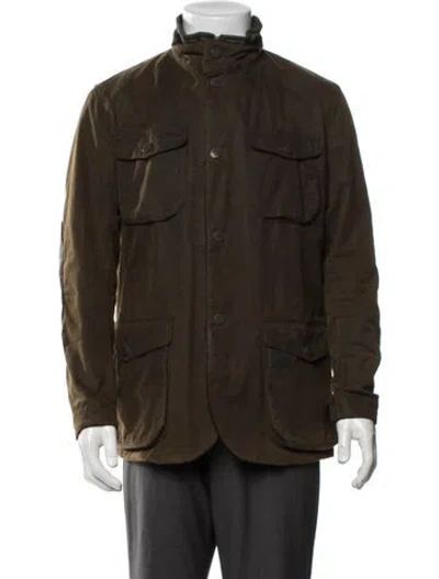 Pre-owned Barbour Utility Jacket In Green