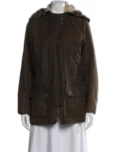 Pre-owned Barbour Utility Jacket In Green