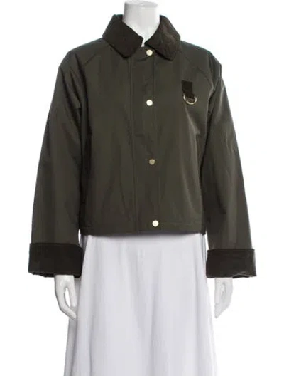 Pre-owned Barbour Utility Jacket In Green
