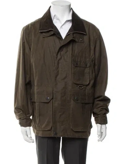 Pre-owned Barbour Utility Jacket In Green