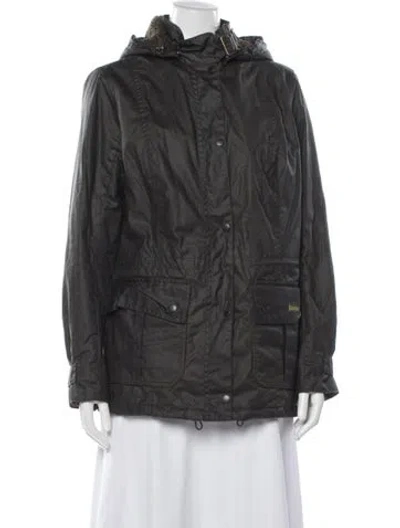 Pre-owned Barbour Utility Jacket In Grey