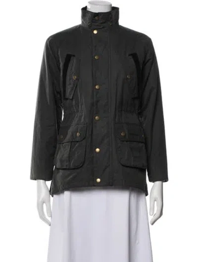 Pre-owned Barbour Utility Jacket In Grey