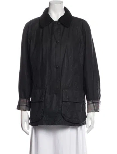 Pre-owned Barbour Utility Jacket In Grey