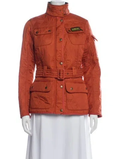 Pre-owned Barbour Utility Jacket In Orange