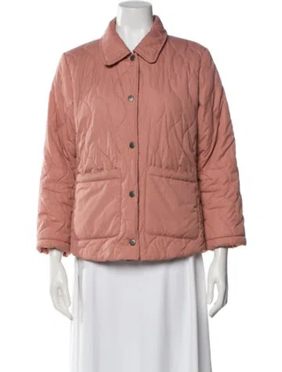 Pre-owned Barbour Utility Jacket In Pink