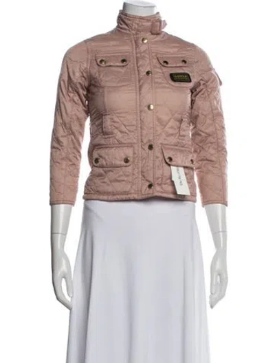 Pre-owned Barbour Utility Jacket In Pink