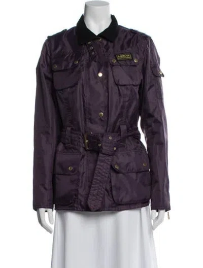 Pre-owned Barbour Utility Jacket In Purple