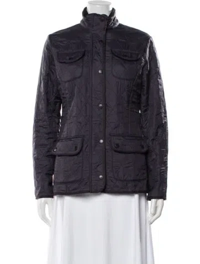 Pre-owned Barbour Utility Jacket In Purple