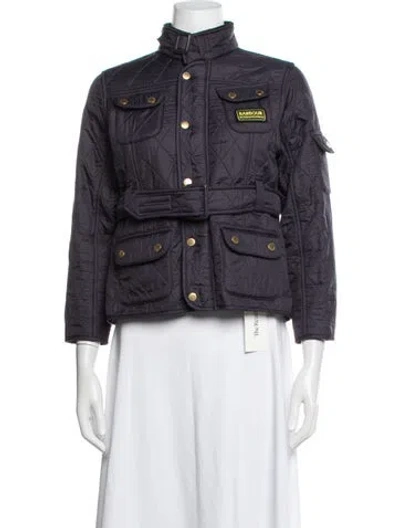 Pre-owned Barbour Utility Jacket In Purple