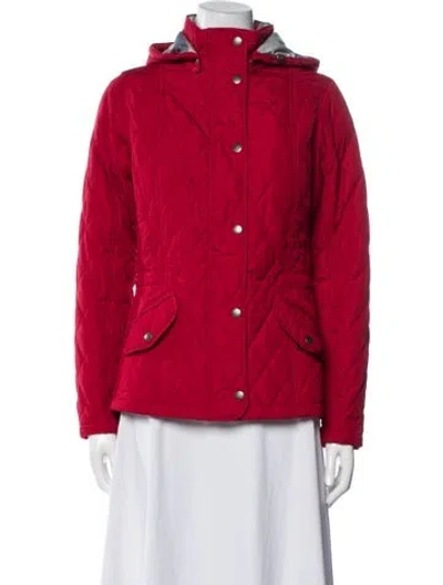 Pre-owned Barbour Utility Jacket In Red