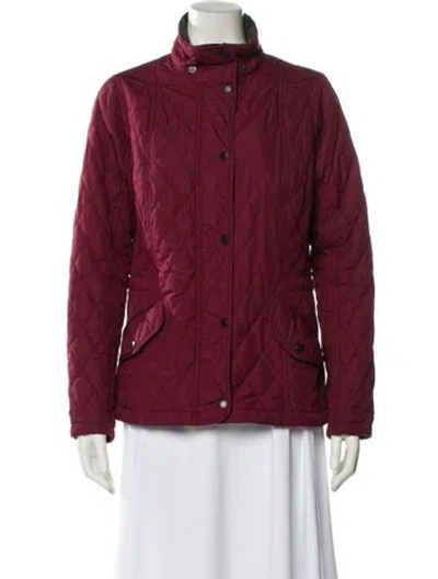 Pre-owned Barbour Utility Jacket In Red