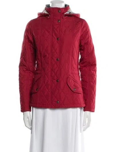 Pre-owned Barbour Utility Jacket In Red