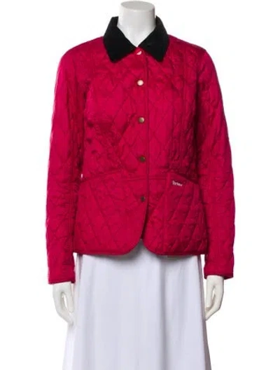 Pre-owned Barbour Utility Jacket In Red