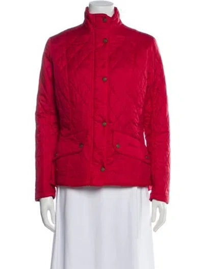 Pre-owned Barbour Utility Jacket In Red