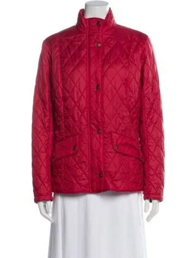 Pre-owned Barbour Utility Jacket In Red