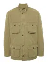 Barbour Corbridge Jacket Long Sleeves Multiple Pockets In Green