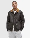Barbour Utility Spey Mens Wax Jacket In Brown