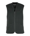 Barbour V-neck Quilted Vest In Black